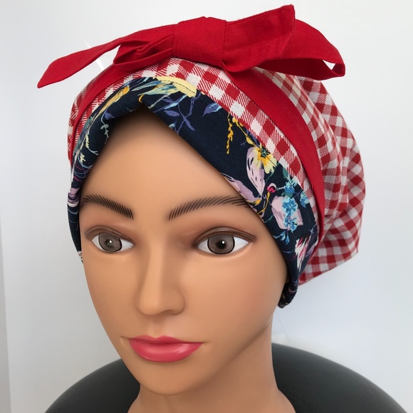 Scrub CAP/HAT *Reversible *Long Ties NWOT - Picture 8 of 16